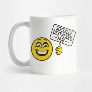 Socially Distanced Hug Sign Mug